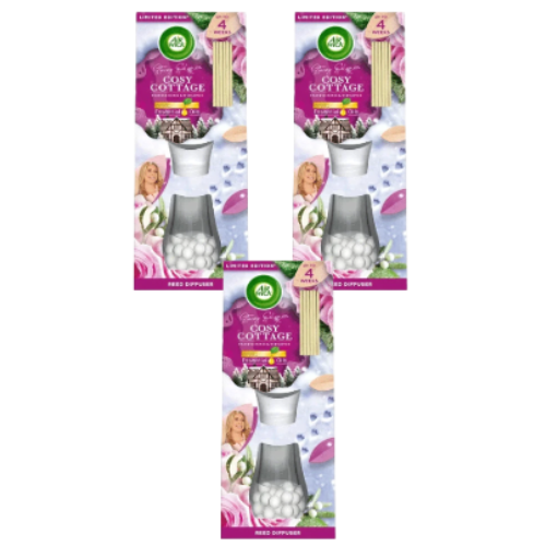 Airwick Stacey Solomon Cosy Cottage Reed Diffuser 42ml x 3